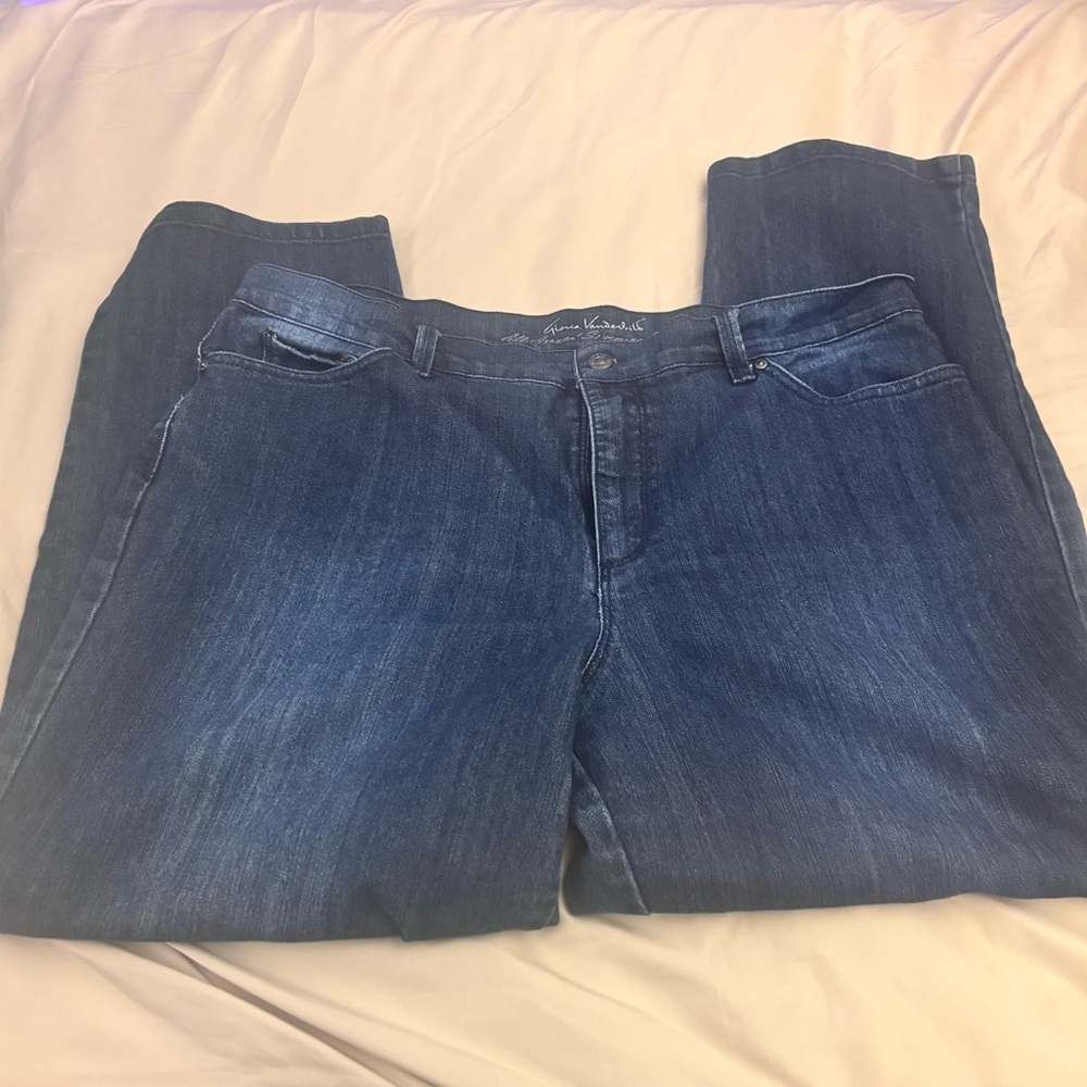 Gloria Vanderbilt Men's Straight Jeans in Dark Blue